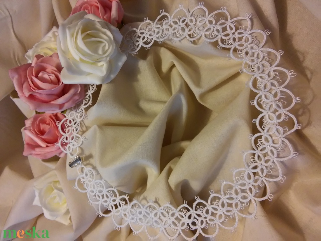 ANETT dupla széles, fehér hajócsipke menyasszonyi/alkalmi karkötő, horgolt -  - Meska.hu ANETT dupla széles, fehér hajócsipke menyasszonyi/alkalmi karkötő, horgolt -  - Meska.hu