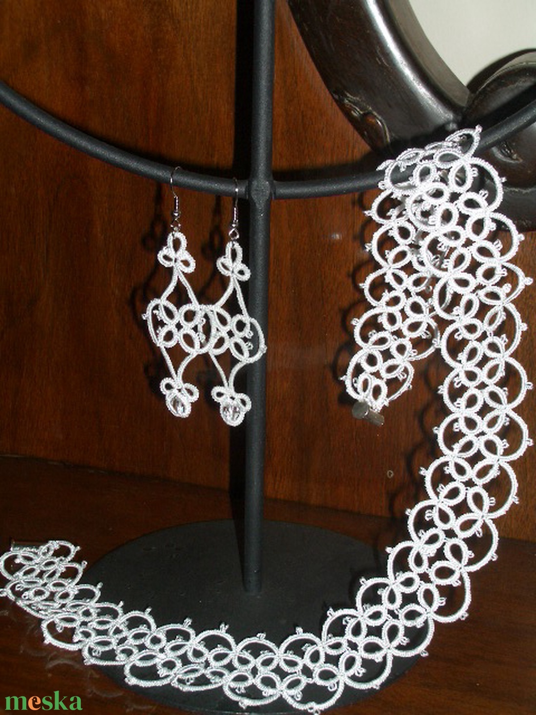 ANETT dupla széles, fehér hajócsipke menyasszonyi/alkalmi karkötő, horgolt -  - Meska.hu ANETT dupla széles, fehér hajócsipke menyasszonyi/alkalmi karkötő, horgolt -  - Meska.hu