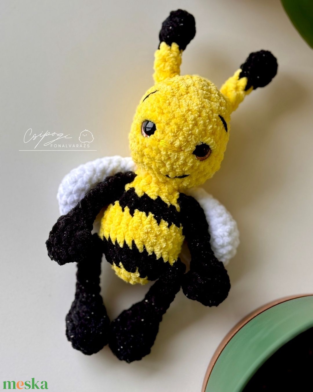 Amigurumi horgolt méhecske - játék & sport - plüssállat & játékfigura - méhecske - Meska.hu