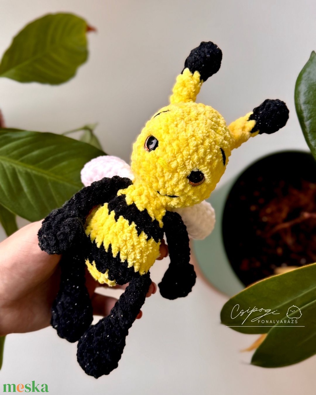 Amigurumi horgolt méhecske - játék & sport - plüssállat & játékfigura - méhecske - Meska.hu