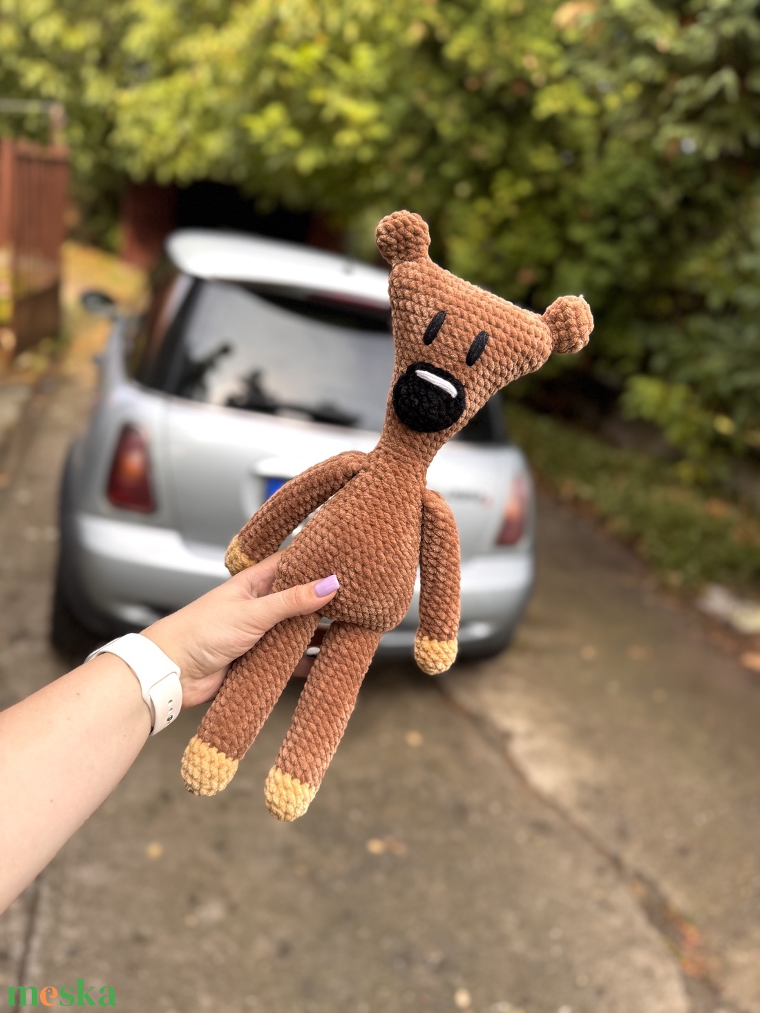 Horgolt Teddy mackó - játék & sport - plüssállat & játékfigura - maci - Meska.hu