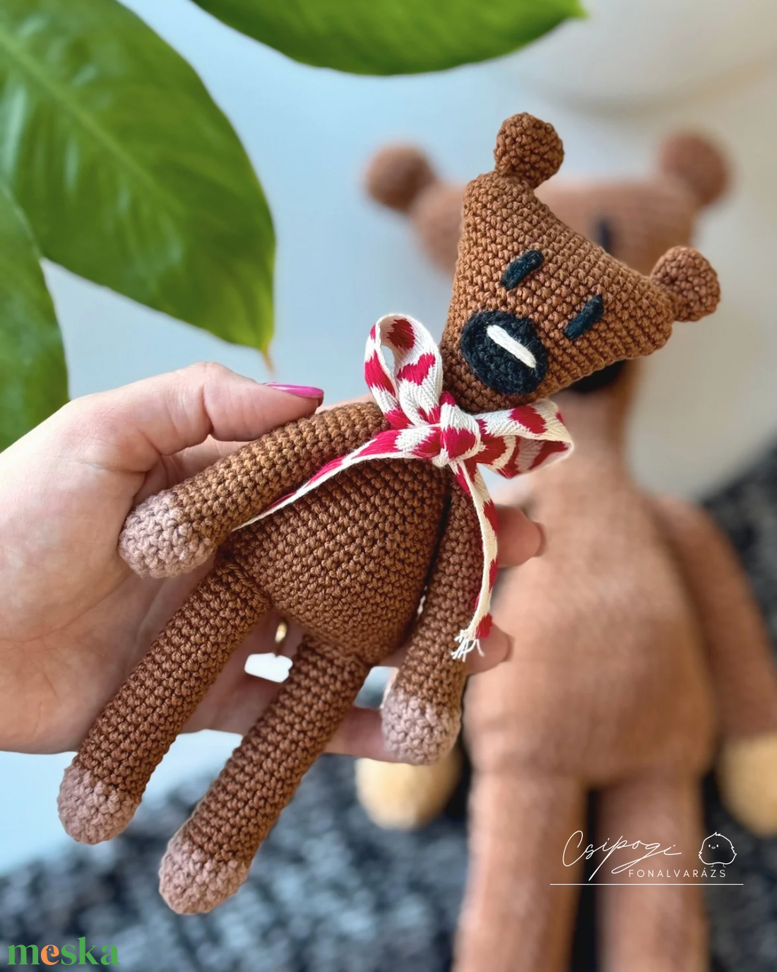 Amigurumi horgolt Teddy maci - játék & sport - plüssállat & játékfigura - maci - Meska.hu