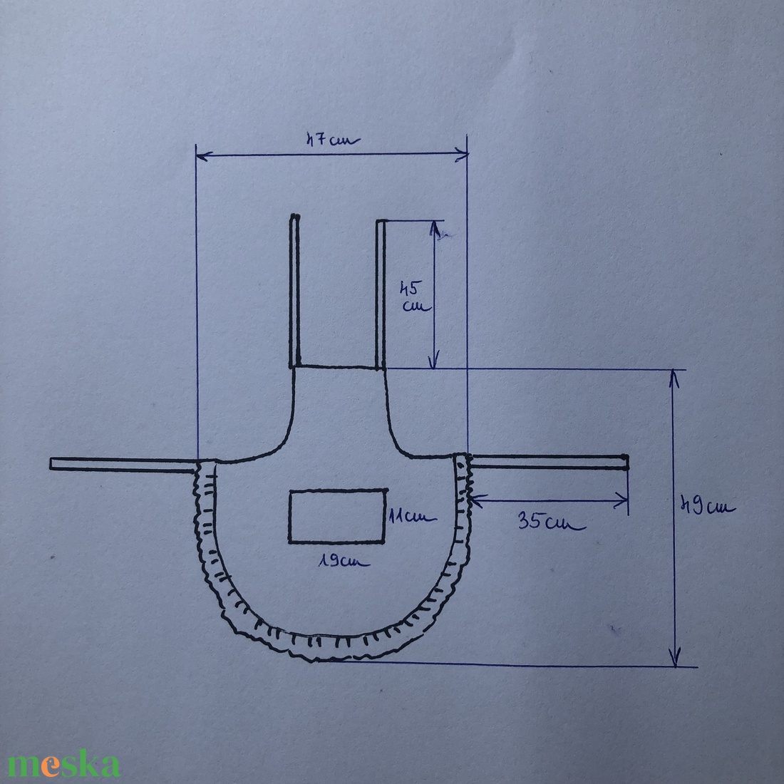 4-5 évesnek gyerek kötény - otthon & életmód - konyhafelszerelés, tálalás - konyhai textil - kötény - Meska.hu