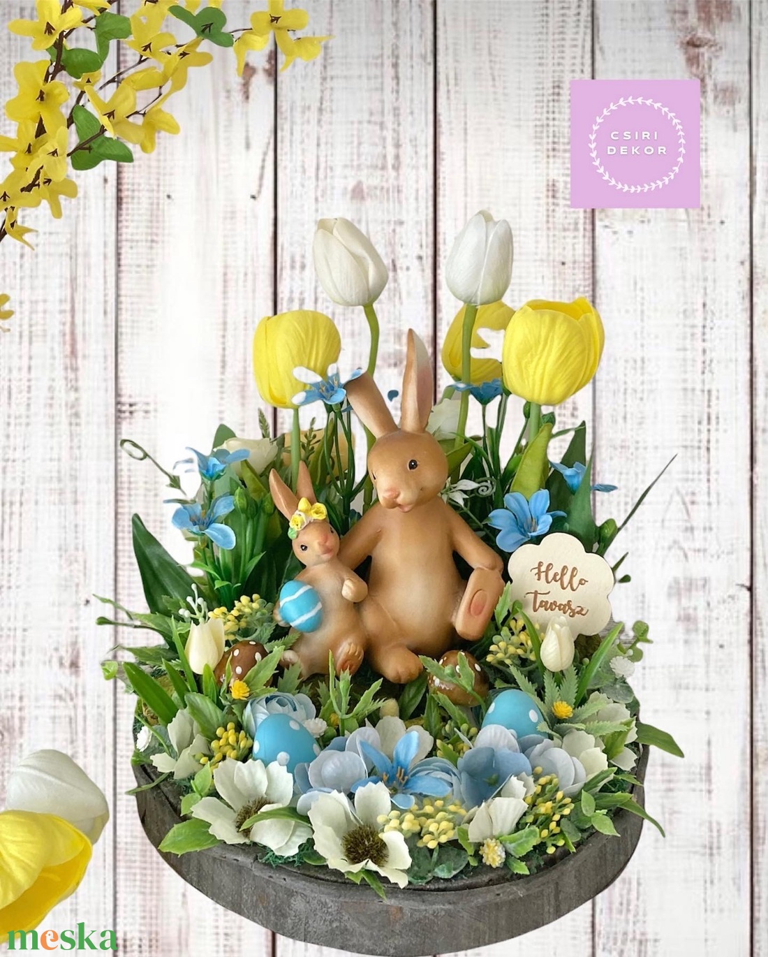 Nyusziváró asztaldísz - otthon & életmód - dekoráció - asztal és polc dekoráció - asztaldísz - Meska.hu