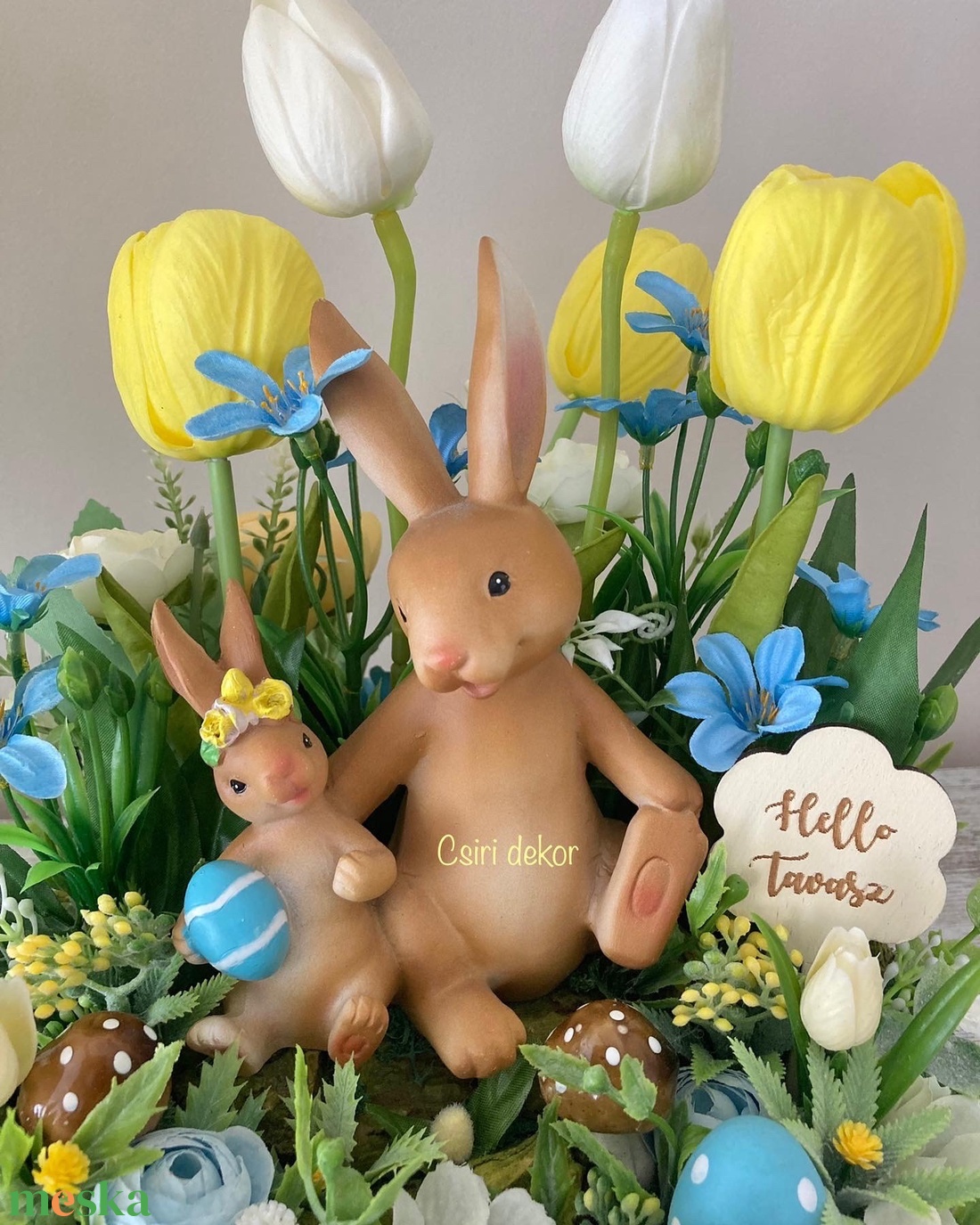 Nyusziváró asztaldísz - otthon & életmód - dekoráció - asztal és polc dekoráció - asztaldísz - Meska.hu