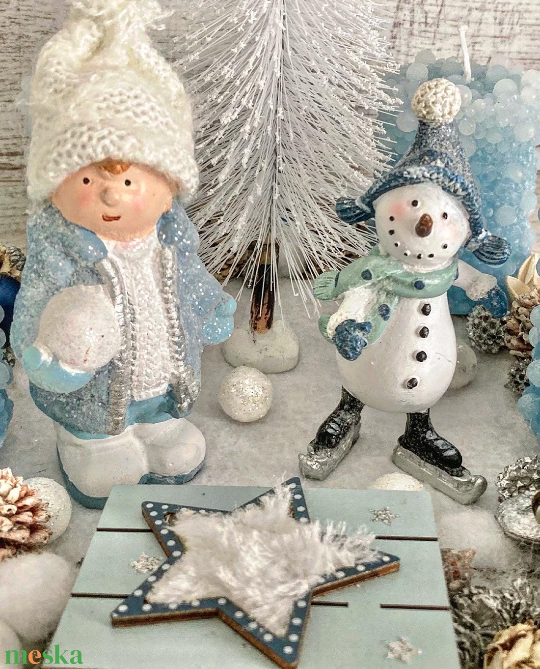 Téli móka-adventi asztaldísz - karácsony - adventi díszek - adventi koszorú - Meska.hu Téli móka-adventi asztaldísz - karácsony - adventi díszek - adventi koszorú - Meska.hu