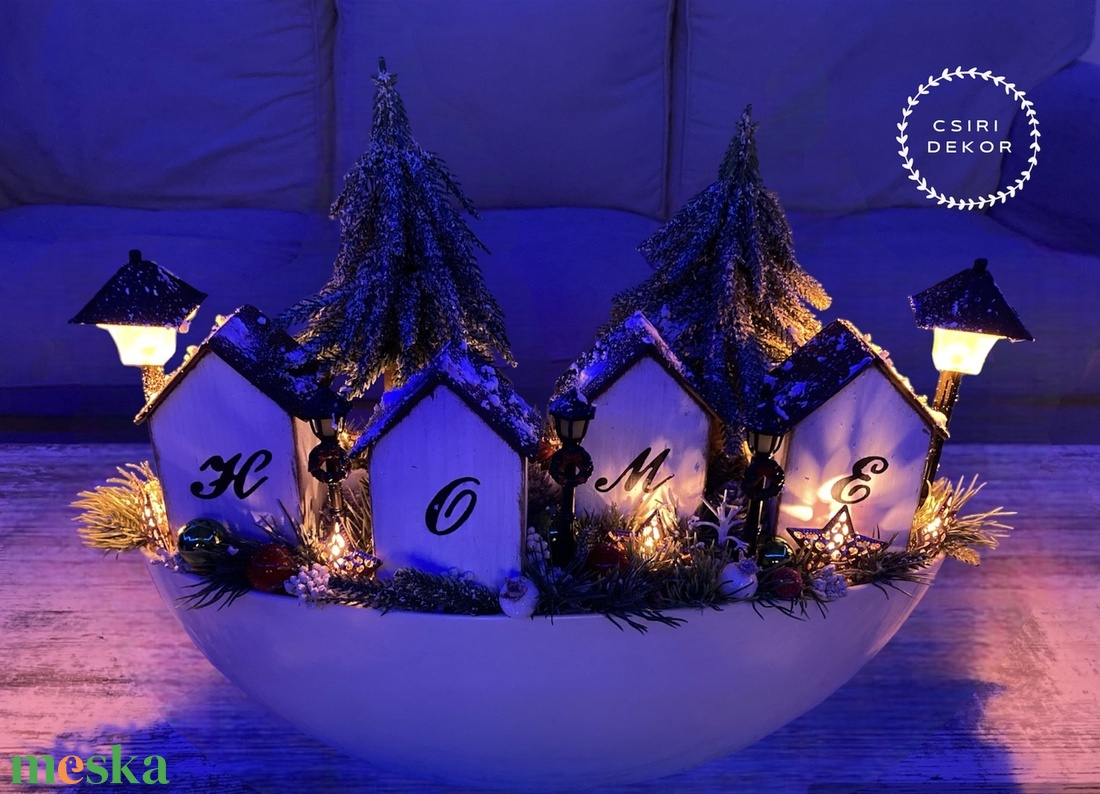 Téli otthon-asztaldísz - karácsony - adventi díszek - adventi asztaldísz - Meska.hu Téli otthon-asztaldísz - karácsony - adventi díszek - adventi asztaldísz - Meska.hu