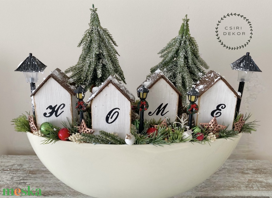 Téli otthon-asztaldísz - karácsony - adventi díszek - adventi asztaldísz - Meska.hu Téli otthon-asztaldísz - karácsony - adventi díszek - adventi asztaldísz - Meska.hu