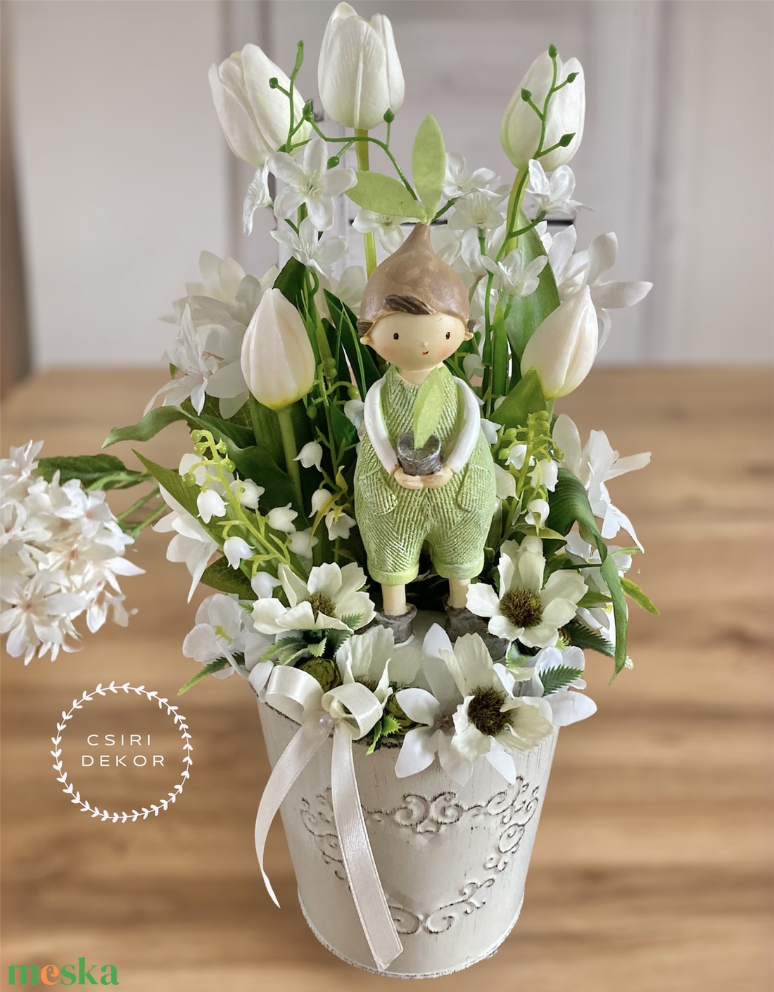 Palánta fiúcska-asztaldísz - otthon & életmód - dekoráció - asztal és polc dekoráció - asztaldísz - Meska.hu