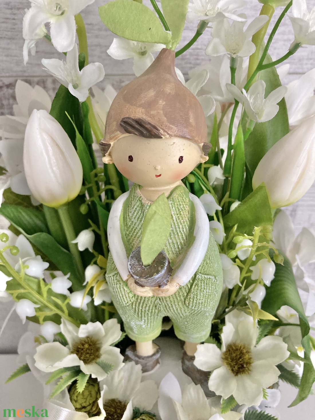 Palánta fiúcska-asztaldísz - otthon & életmód - dekoráció - asztal és polc dekoráció - asztaldísz - Meska.hu