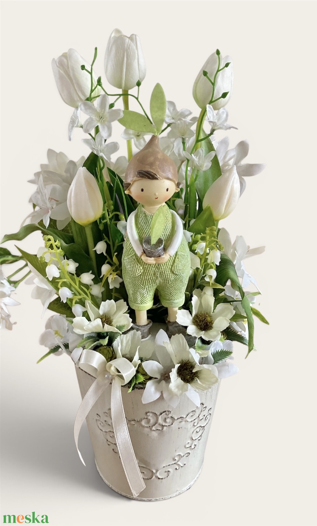 Palánta fiúcska-asztaldísz - otthon & életmód - dekoráció - asztal és polc dekoráció - asztaldísz - Meska.hu