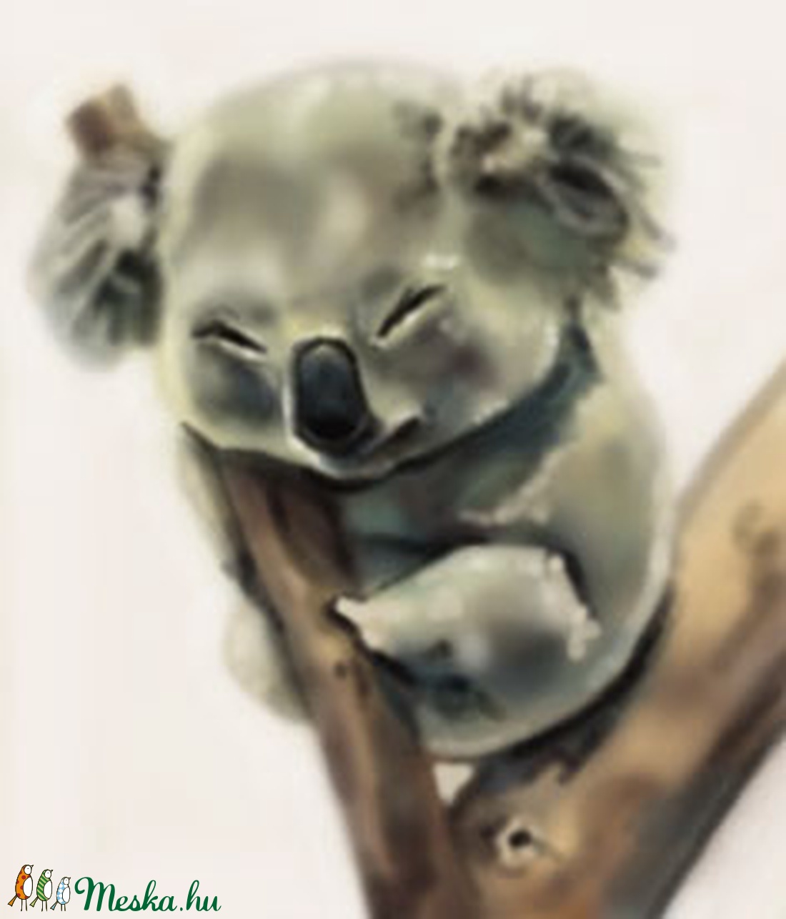 Koala festmény - művészet - grafika & illusztráció - Meska.hu