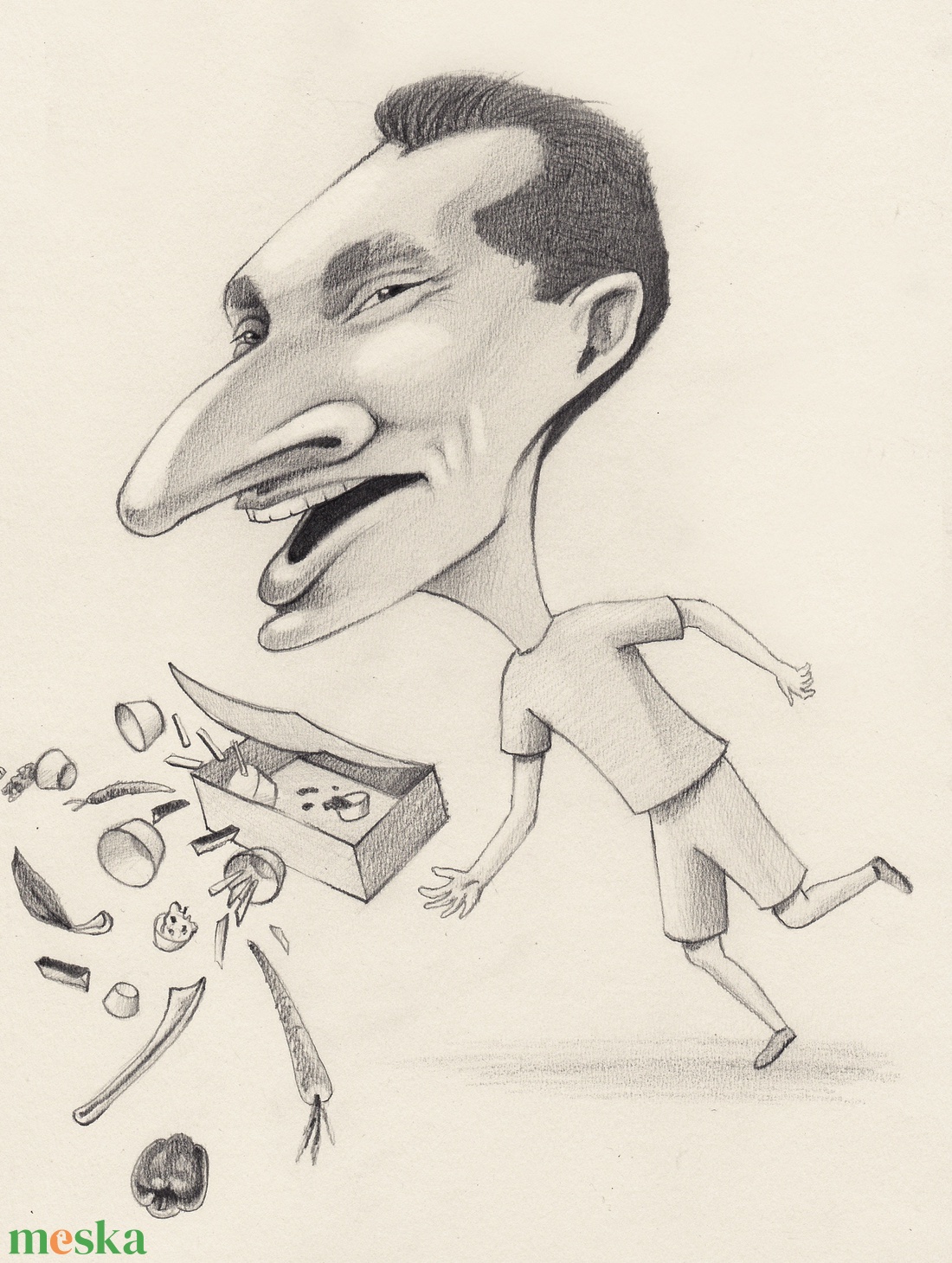 Karikatúra, portré fotóról - művészet - portré & karikatúra - karikatúra - Meska.hu