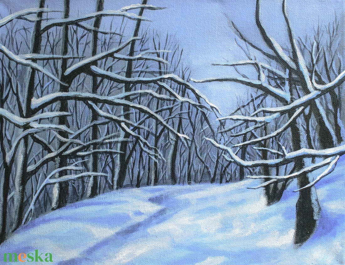 Havas Mátra - művészet - festmény - akril - Meska.hu