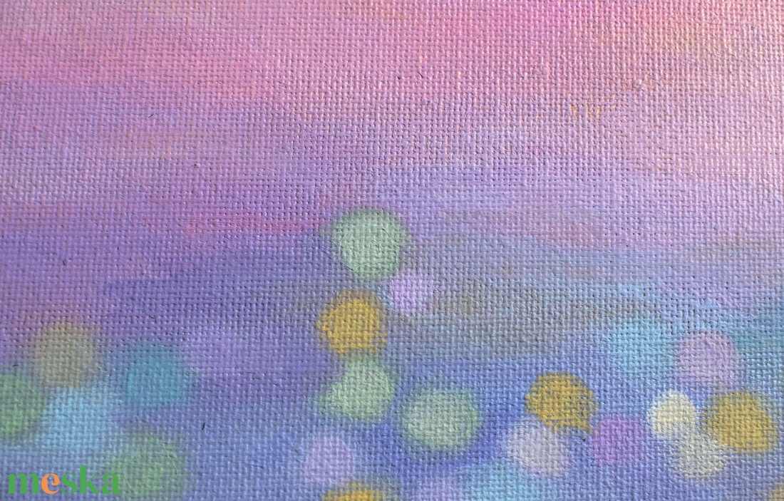 Városi bokeh - művészet - festmény - akril - Meska.hu