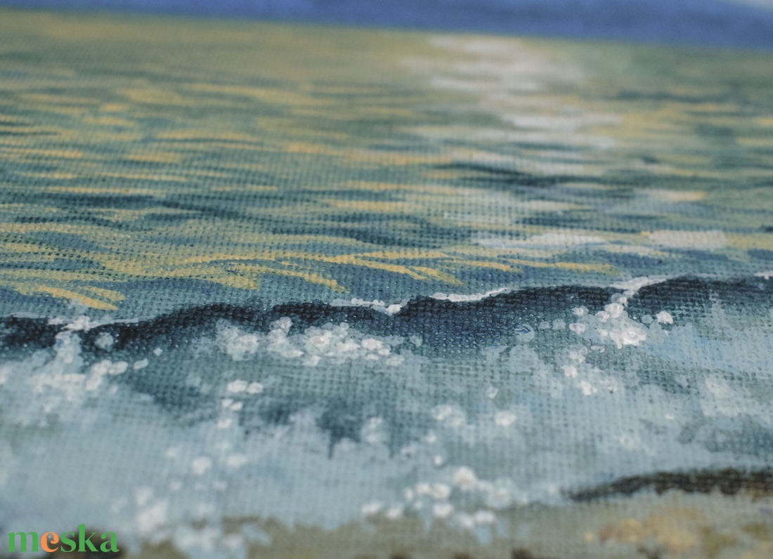 Tengerpart - művészet - festmény - akril - Meska.hu