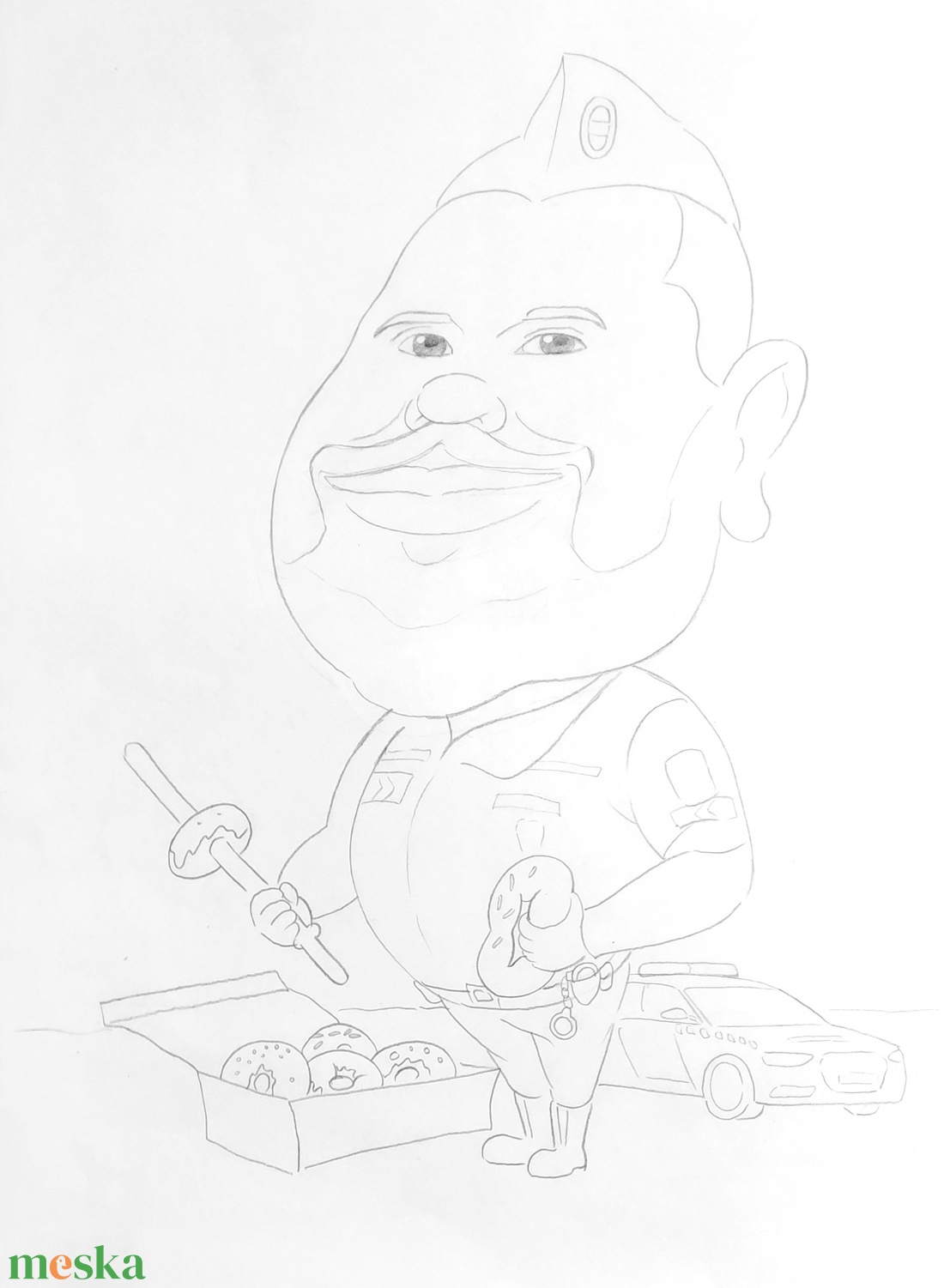 Karikatúra fotóról vázlat - művészet - portré & karikatúra - karikatúra - Meska.hu