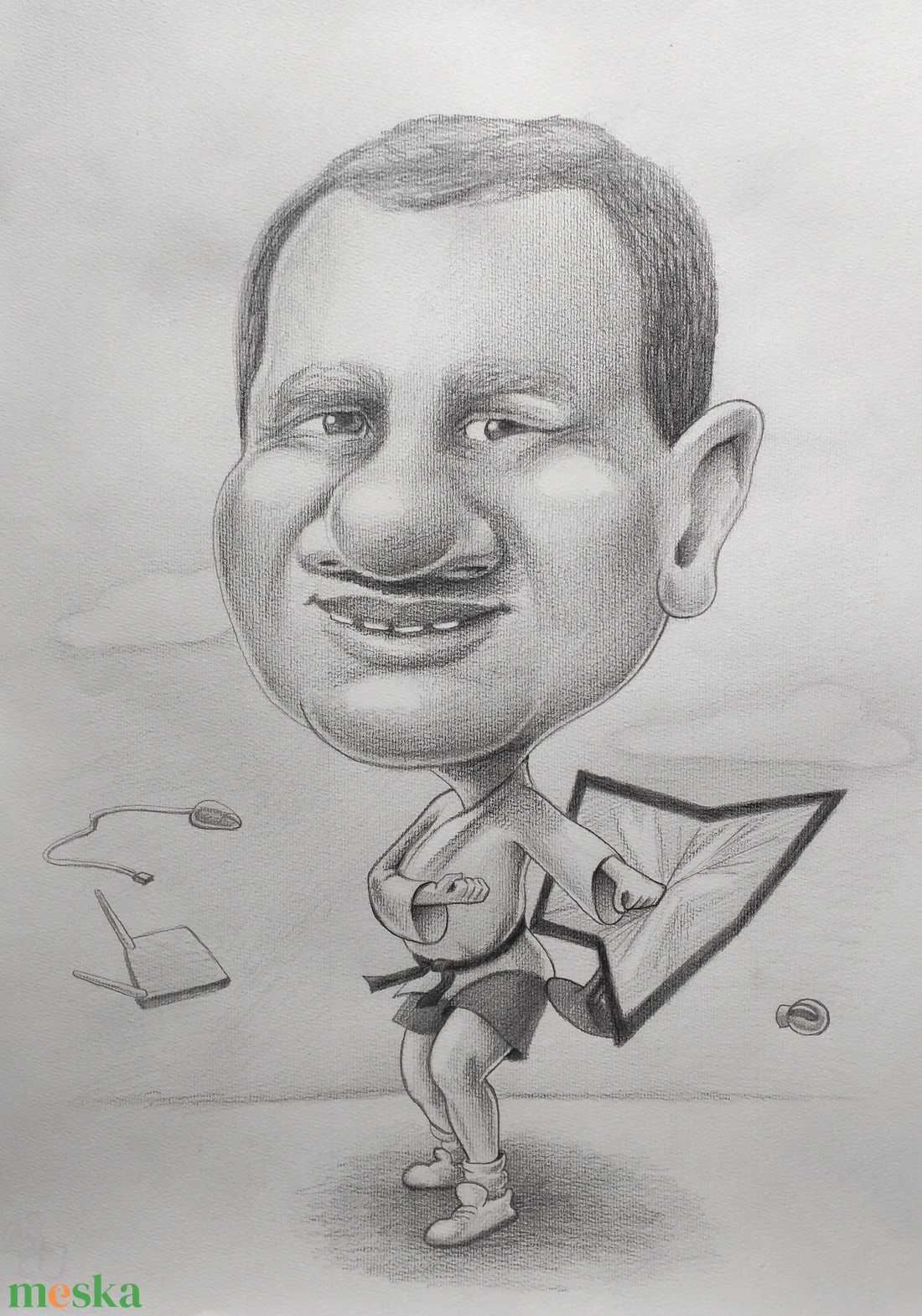 Karikatúra fotóról - kérlek, olvasd el a termékleírást! - művészet - portré & karikatúra - karikatúra - Meska.hu