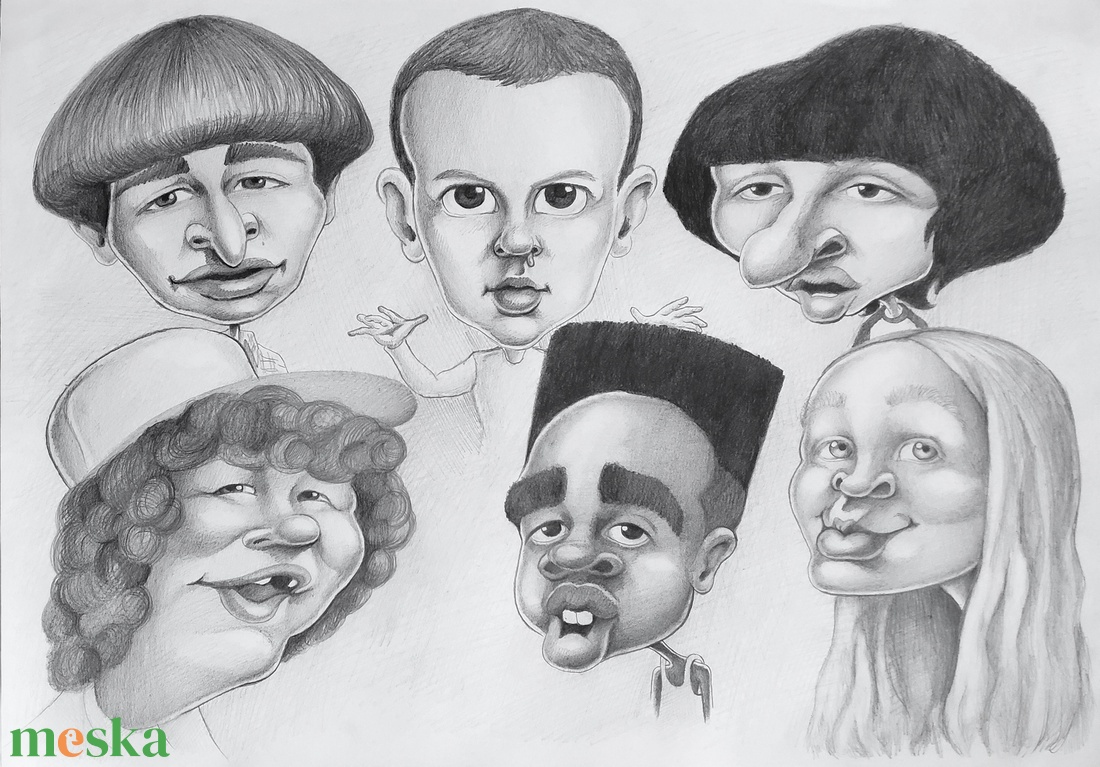 Karikatúra fotóról - kérlek, olvasd el a termékleírást! - művészet - portré & karikatúra - karikatúra - Meska.hu