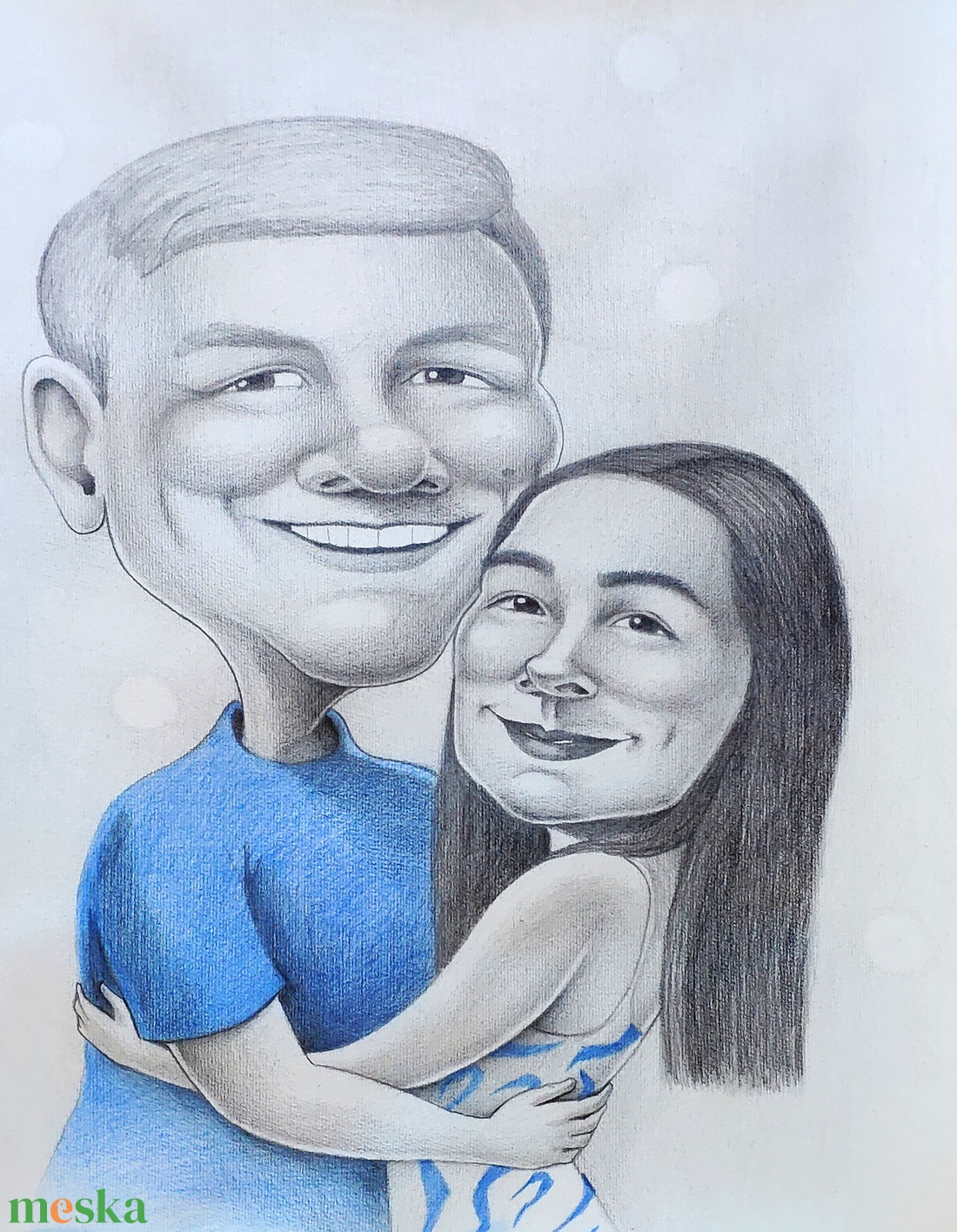 Karikatúra vagy portré fotóról +egy szín - művészet - portré & karikatúra - portré - Meska.hu