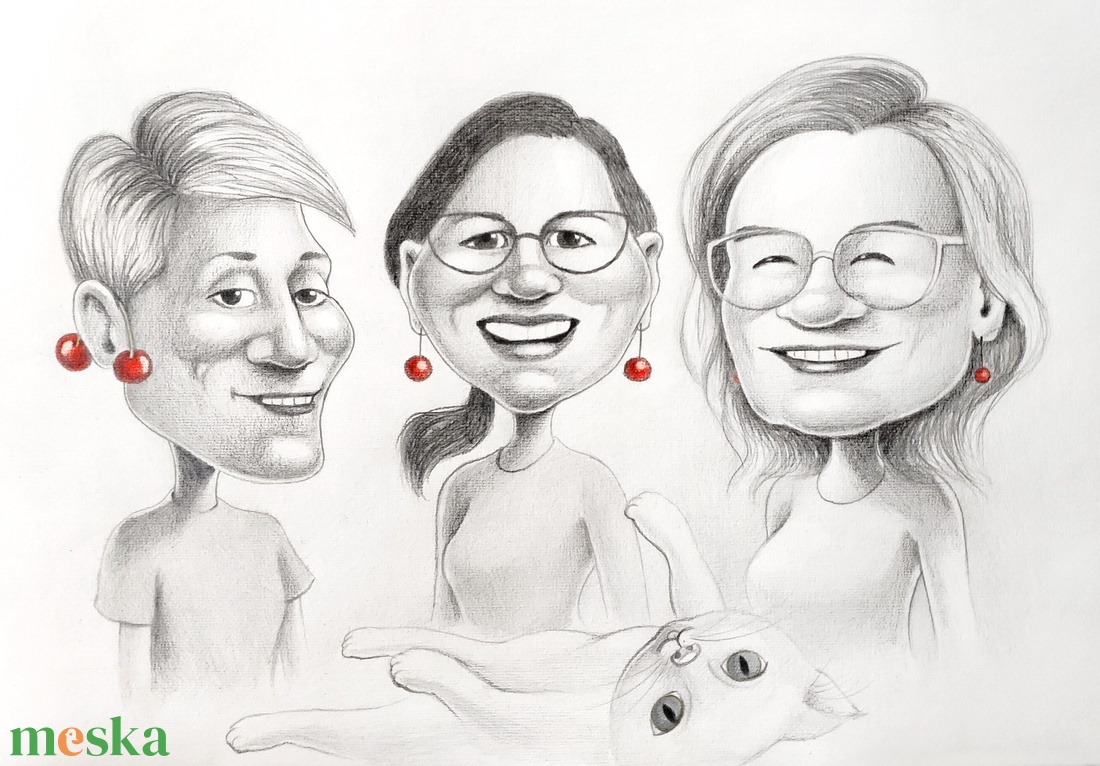 Karikatúra fotóról - kérlek, olvasd el a termékleírást! - művészet - portré & karikatúra - karikatúra - Meska.hu
