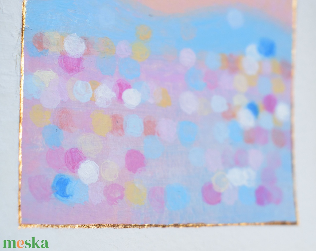Balaton bokeh - művészet - festmény - akril - Meska.hu