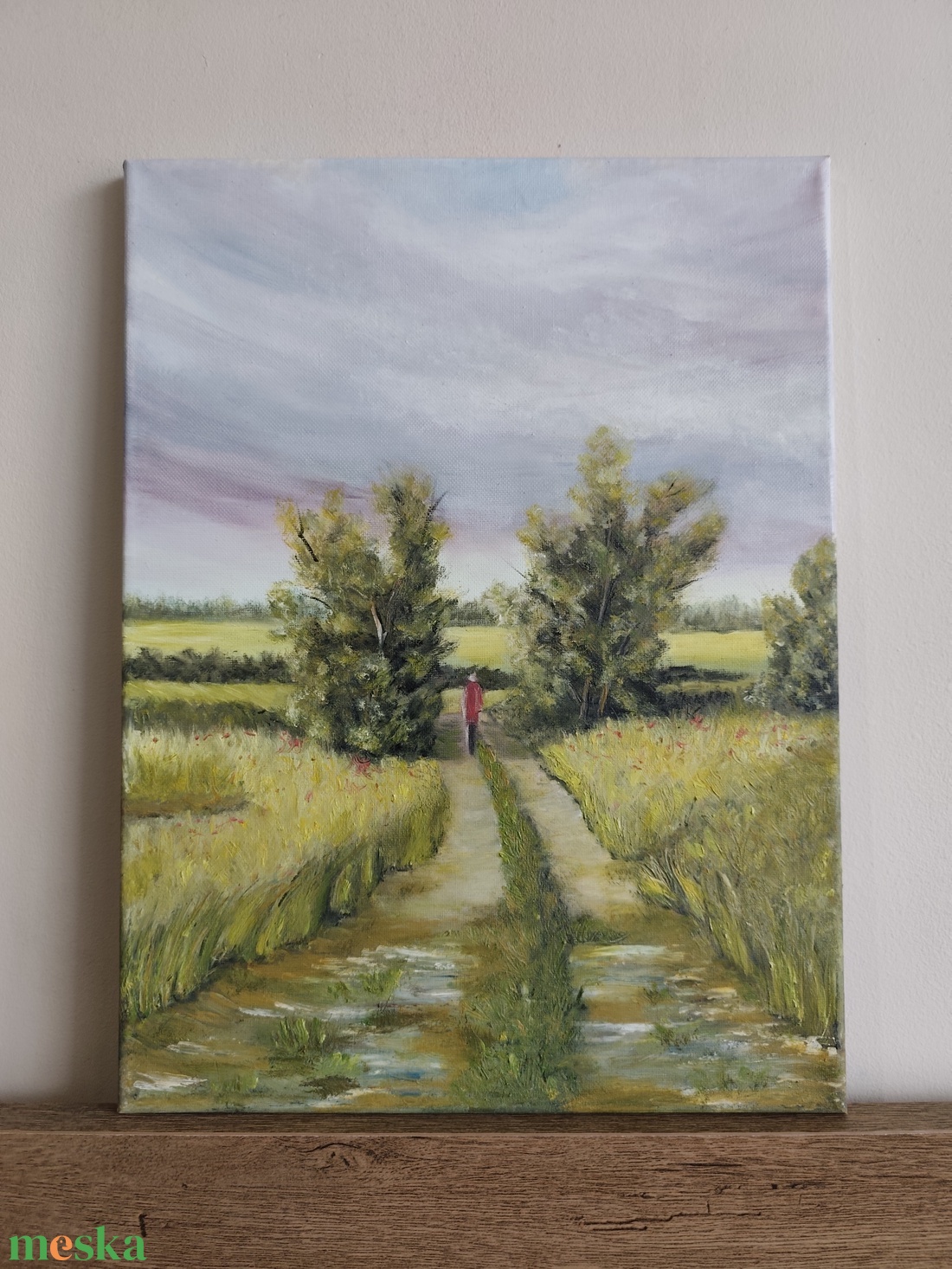 Tűnődés - művészet - festmény - olajfestmény - Meska.hu