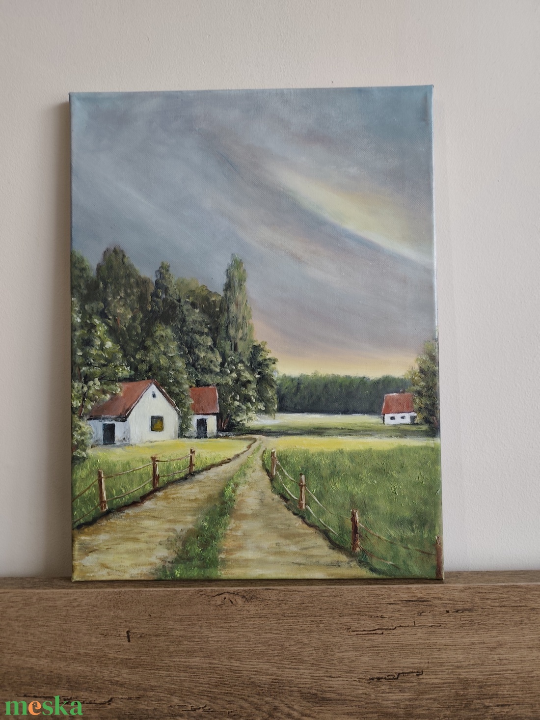 Napfelkelte - művészet - festmény - olajfestmény - Meska.hu