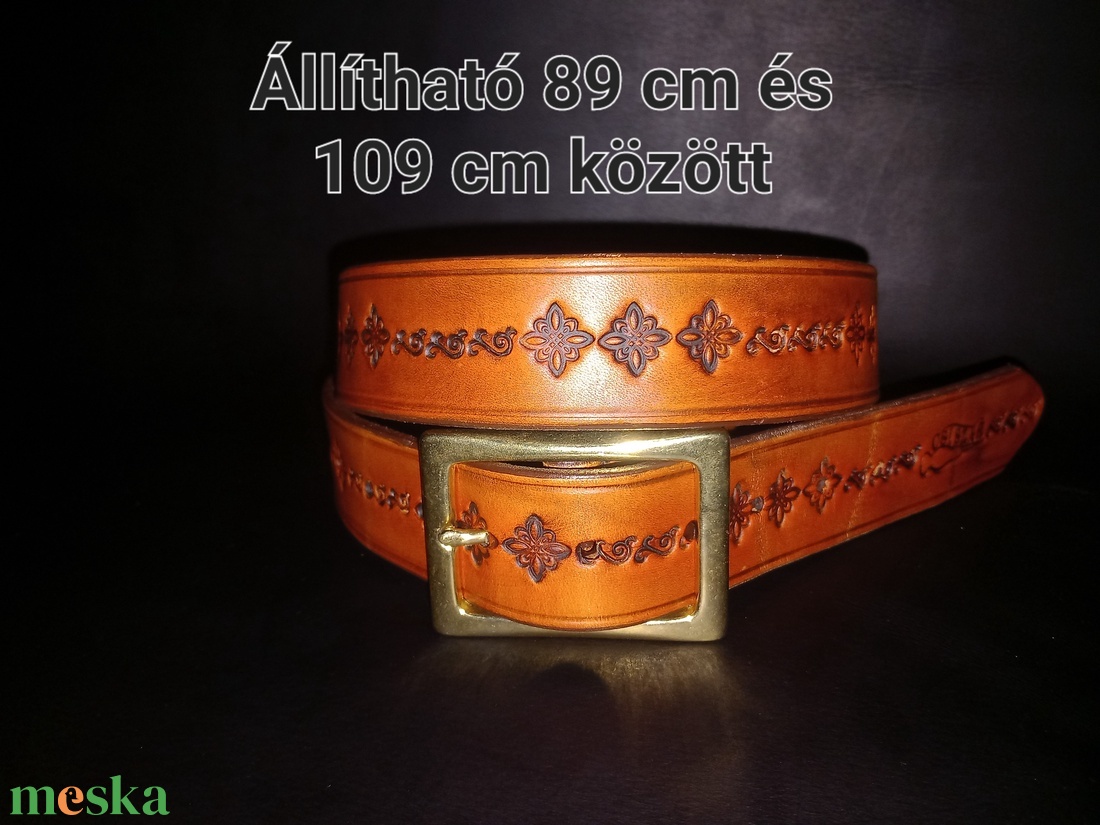 Extra erős marhabőr öv - ruha & divat - öv & övcsat - öv - Meska.hu