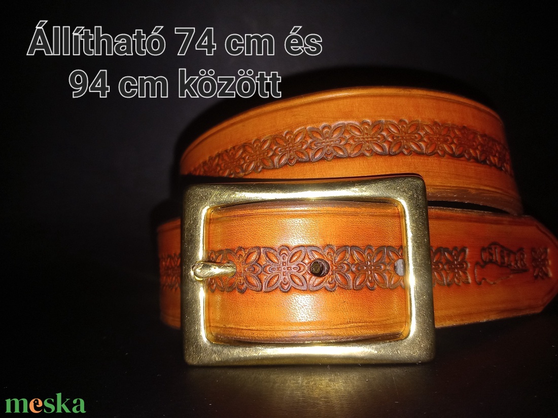 Extra erős marhabőr öv - ruha & divat - öv & övcsat - öv - Meska.hu
