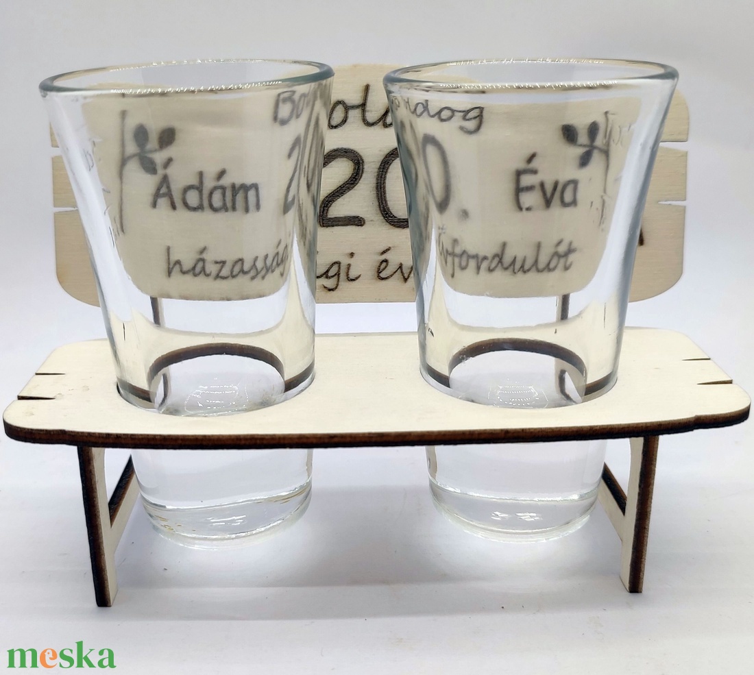 Házassági évfordulós ajándék gravírozva - otthon & életmód - dekoráció - dísztárgy - Meska.hu