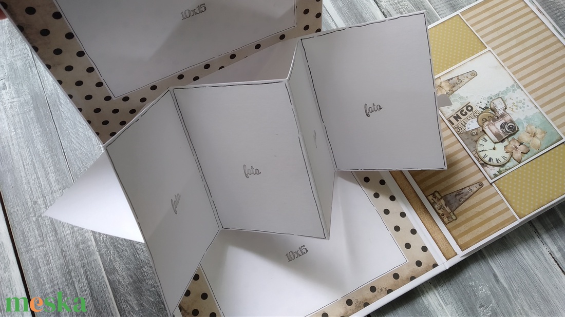 RENDELHETŐ hasonló - Szép emlékek - Scrapbook POP-UP fotó/emlékalbum - otthon & életmód - papír, írószer - album & fotóalbum - Meska.hu