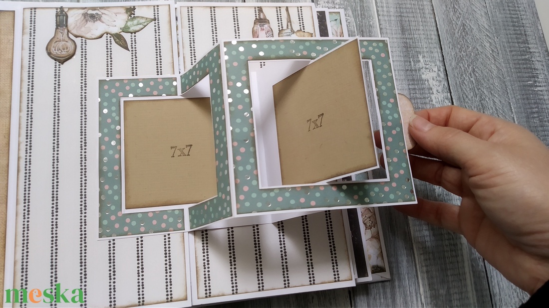 RENDELHETŐ hasonló - Szép emlékek - Scrapbook POP-UP fotó/emlékalbum - otthon & életmód - papír, írószer - album & fotóalbum - Meska.hu