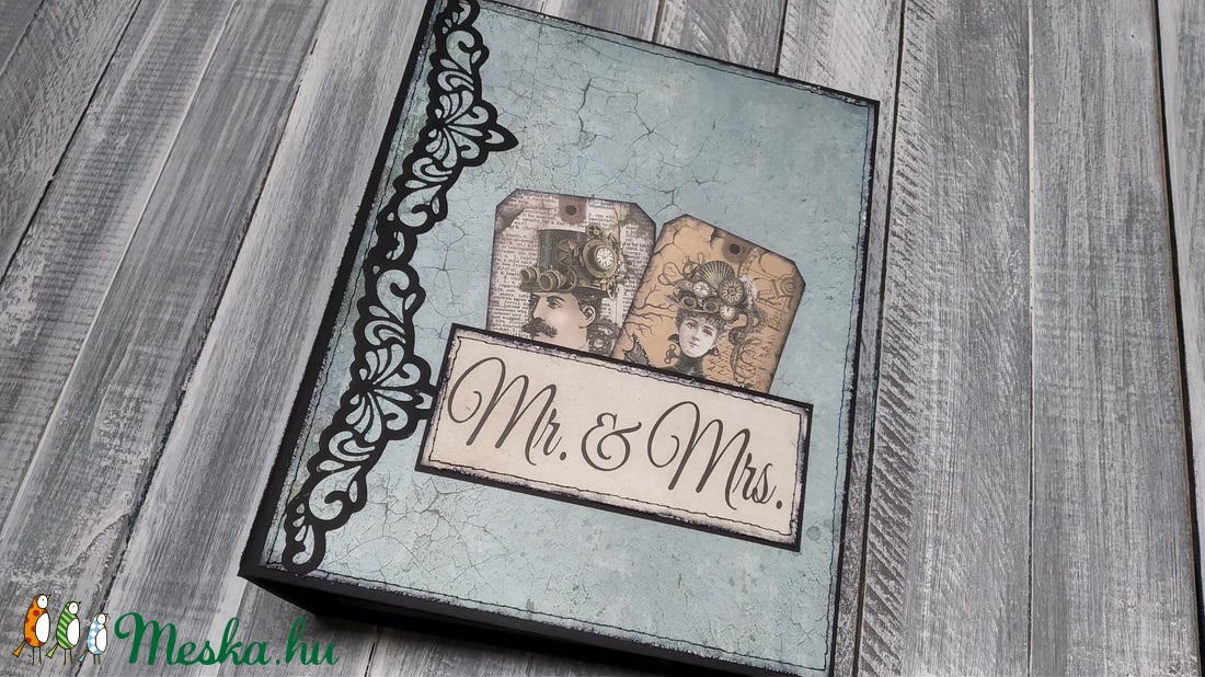 Steampunk wedding - esküvői scrapbook album - otthon & életmód - papír, írószer - album & fotóalbum - Meska.hu Steampunk wedding - esküvői scrapbook album - otthon & életmód - papír, írószer - album & fotóalbum - Meska.hu