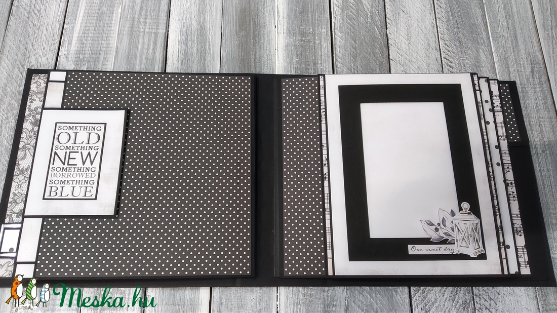 Fekete-fehér esküvői scrapbook fotó/emlékalbum - otthon & életmód - papír, írószer - album & fotóalbum - Meska.hu Fekete-fehér esküvői scrapbook fotó/emlékalbum - otthon & életmód - papír, írószer - album & fotóalbum - Meska.hu