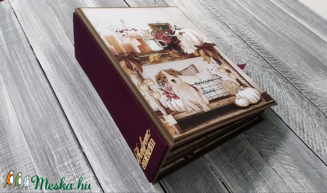 KÉSZLETEN - Kedvenc emlékeim - mályva színű scrapbook fotó/emlékalbum - otthon & életmód - papír, írószer - album & fotóalbum - Meska.hu KÉSZLETEN - Kedvenc emlékeim - mályva színű scrapbook fotó/emlékalbum - otthon & életmód - papír, írószer - album & fotóalbum - Meska.hu