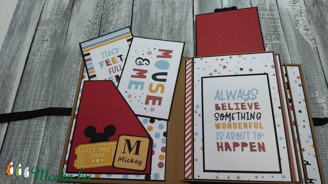 KÉSZLETEN Mickey/Minnie scrapbook fotó/emlékalbum - otthon & életmód - papír, írószer - album & fotóalbum - Meska.hu KÉSZLETEN Mickey/Minnie scrapbook fotó/emlékalbum - otthon & életmód - papír, írószer - album & fotóalbum - Meska.hu