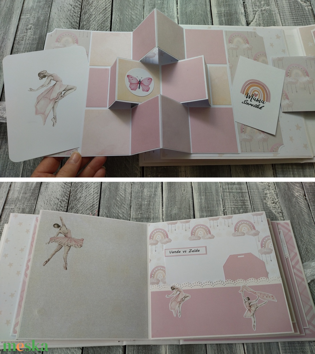 KÉSZLETEN - Balerinás Scrapbook fotó/emlékalbum - otthon & életmód - papír, írószer - album & fotóalbum - Meska.hu KÉSZLETEN - Balerinás Scrapbook fotó/emlékalbum - otthon & életmód - papír, írószer - album & fotóalbum - Meska.hu