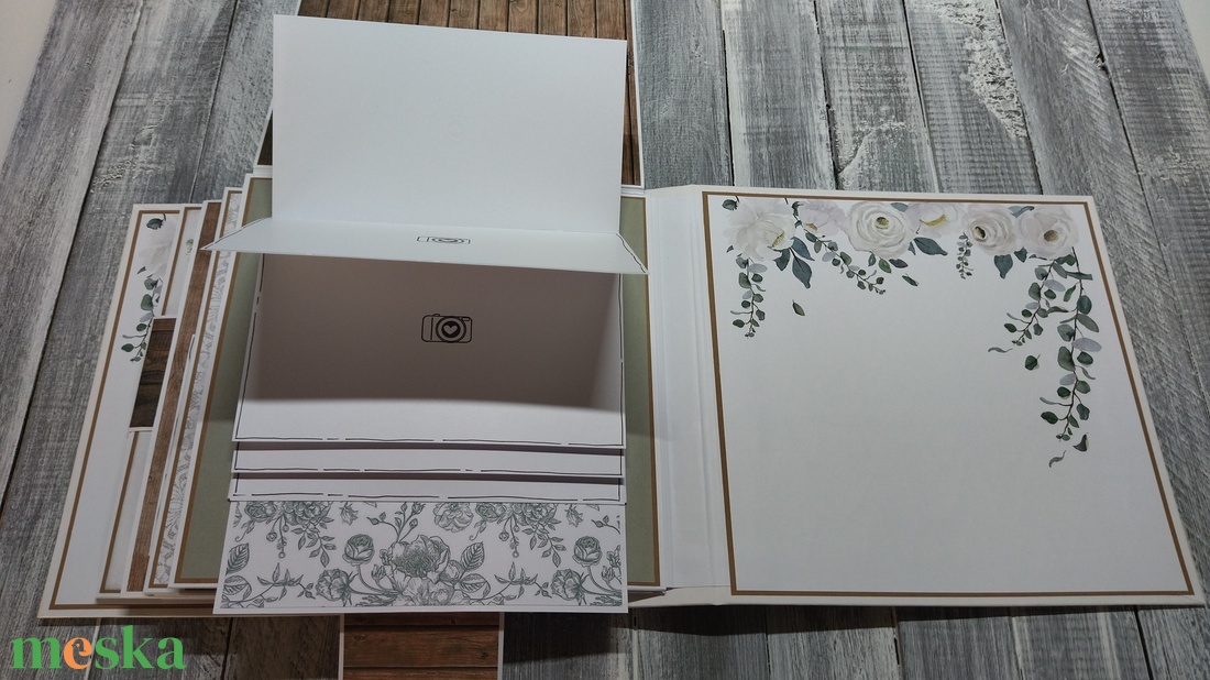 Natúr-fehér Esküvői Scrapbook Fotó/emlékalbum (90 db fotó) - otthon & életmód - papír, írószer - album & fotóalbum - Meska.hu Natúr-fehér Esküvői Scrapbook Fotó/emlékalbum (90 db fotó) - otthon & életmód - papír, írószer - album & fotóalbum - Meska.hu