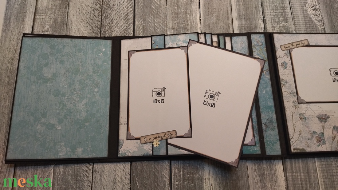 Készleten - Teal, azaz zöldeskék Pillangós - nevű Scrapbook fotó/emlékalbum - otthon & életmód - papír, írószer - album & fotóalbum - Meska.hu Készleten - Teal, azaz zöldeskék Pillangós - nevű Scrapbook fotó/emlékalbum - otthon & életmód - papír, írószer - album & fotóalbum - Meska.hu