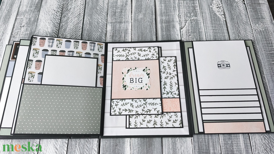 KÉSZLETEN � Coffee and Friends - Scrapbook Fotóalbum - otthon & életmód - papír, írószer - album & fotóalbum - Meska.hu