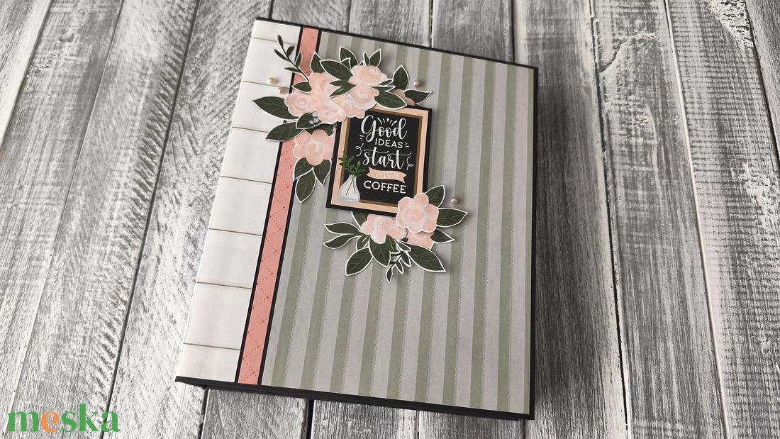 KÉSZLETEN � Coffee and Friends - Scrapbook Fotóalbum - otthon & életmód - papír, írószer - album & fotóalbum - Meska.hu