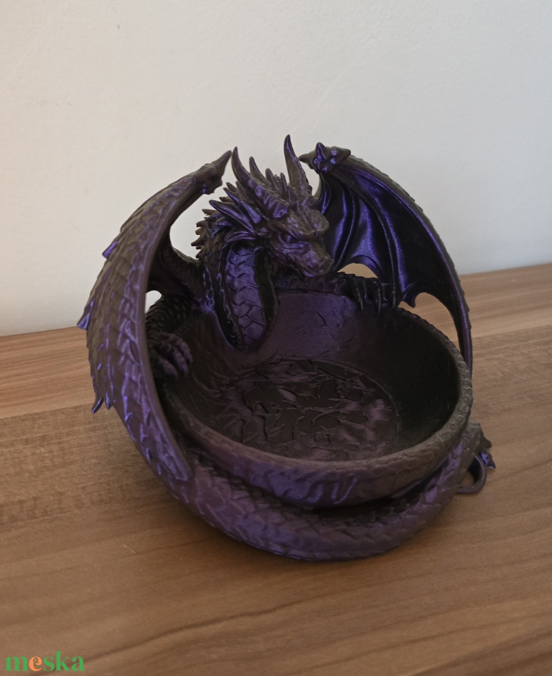 Sárkányos 3d tálka  - otthon & életmód - dekoráció - asztal és polc dekoráció - asztaldísz - Meska.hu