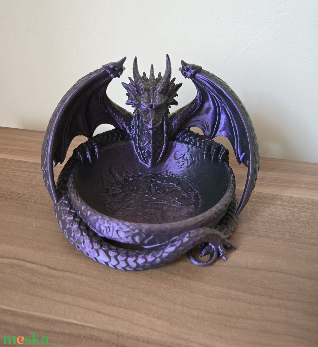 Sárkányos 3d tálka  - otthon & életmód - dekoráció - asztal és polc dekoráció - asztaldísz - Meska.hu