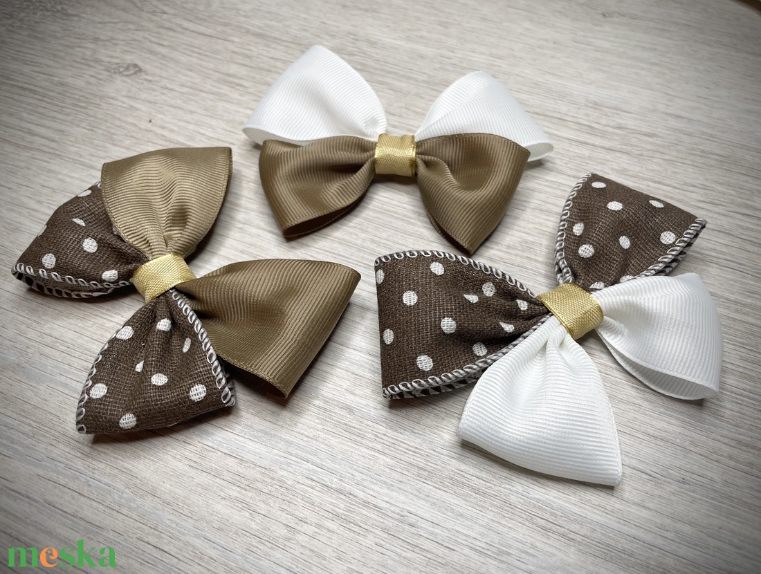 Chocco Dot - Masnis Hajdísz (3db/szett) - ruha & divat - hajdísz & hajcsat - hajgumi - Meska.hu Chocco Dot - Masnis Hajdísz (3db/szett) - ruha & divat - hajdísz & hajcsat - hajgumi - Meska.hu