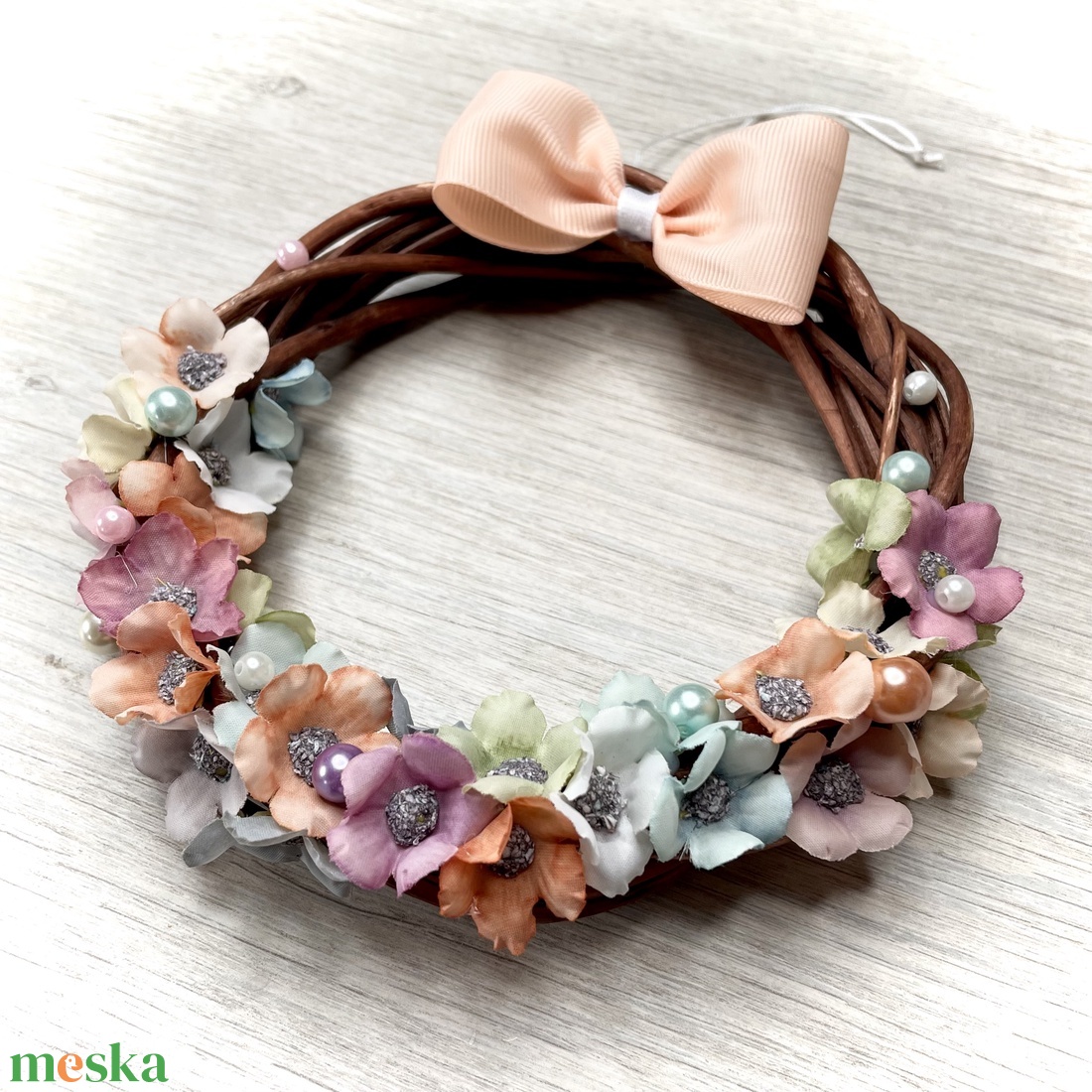 �Dear Spring - Tavaszi Koszorú - otthon & életmód - dekoráció - ajtó- és ablak dekoráció - ajtódísz & kopogtató - Meska.hu