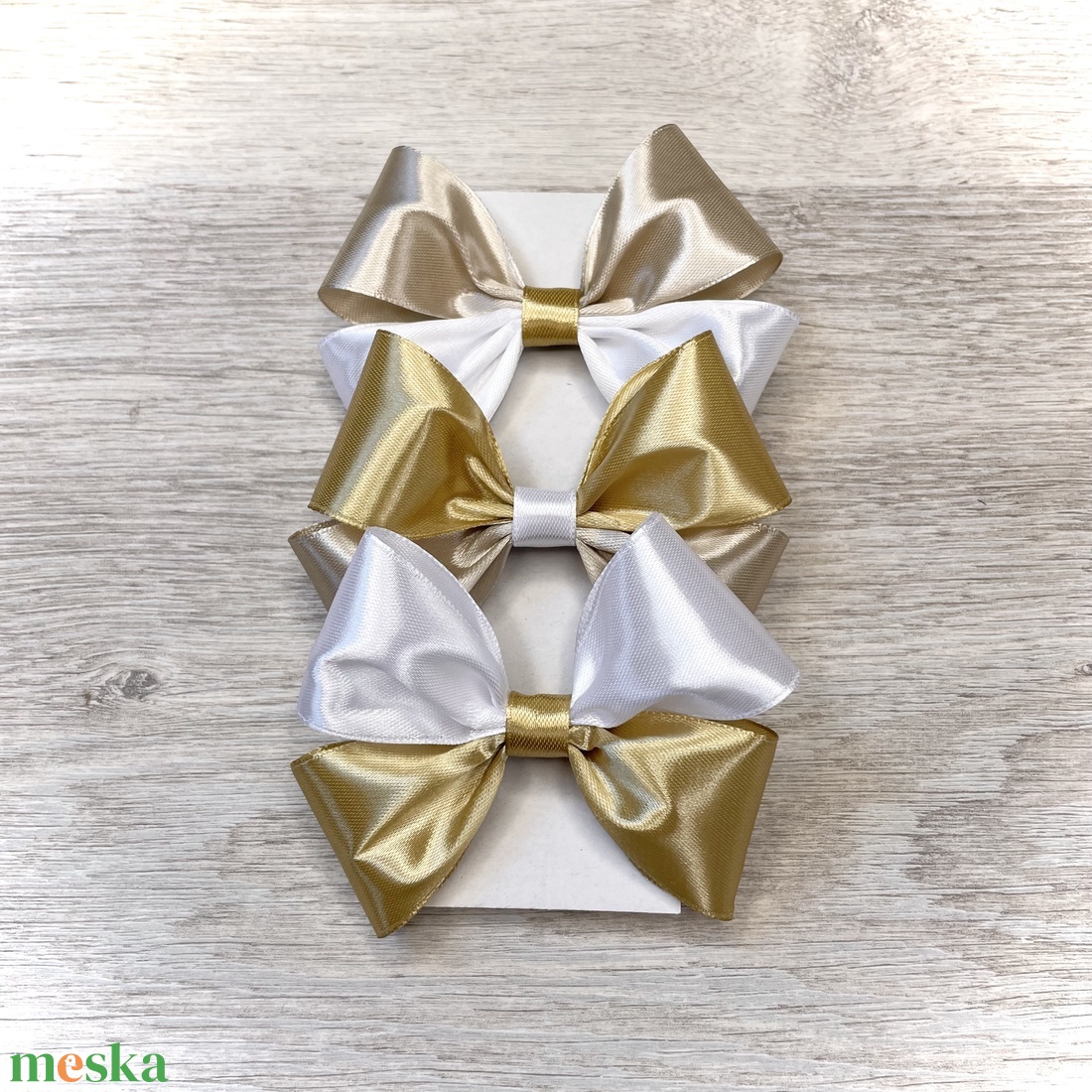,Big Gold Bows - Hajgumi Szett (3db/cs) - ruha & divat - hajdísz & hajcsat - hajgumi - Meska.hu ,Big Gold Bows - Hajgumi Szett (3db/cs) - ruha & divat - hajdísz & hajcsat - hajgumi - Meska.hu