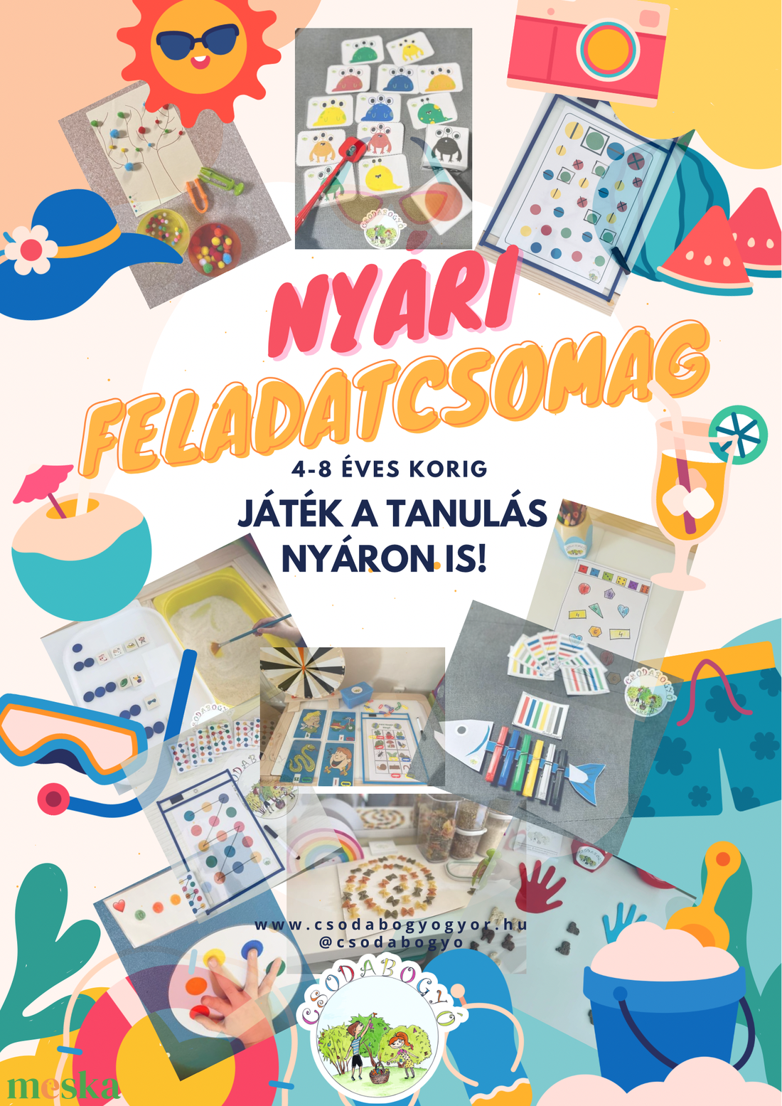 Készségfejlesztő feladatok, ötletek a nyárra - játék & sport - készségfejlesztő és logikai játék - logikai játékok - Meska.hu Készségfejlesztő feladatok, ötletek a nyárra - játék & sport - készségfejlesztő és logikai játék - logikai játékok - Meska.hu