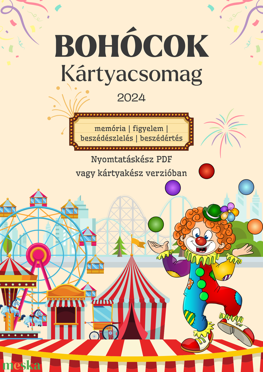 Bohócok fejlesztő kártyacsomag - játék & sport - készségfejlesztő és logikai játék - logikai játékok - Meska.hu Bohócok fejlesztő kártyacsomag - játék & sport - készségfejlesztő és logikai játék - logikai játékok - Meska.hu