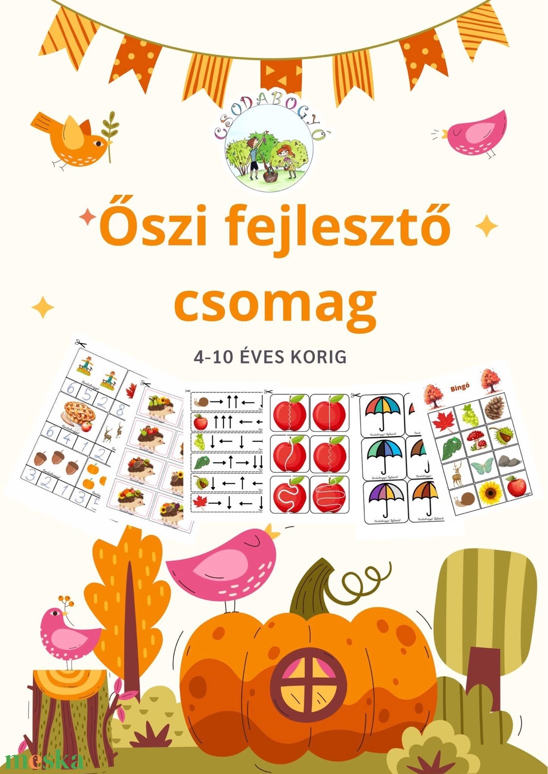 Őszi fejlesztő csomag - játék & sport - készségfejlesztő és logikai játék - oktató játékok - Meska.hu Őszi fejlesztő csomag - játék & sport - készségfejlesztő és logikai játék - oktató játékok - Meska.hu
